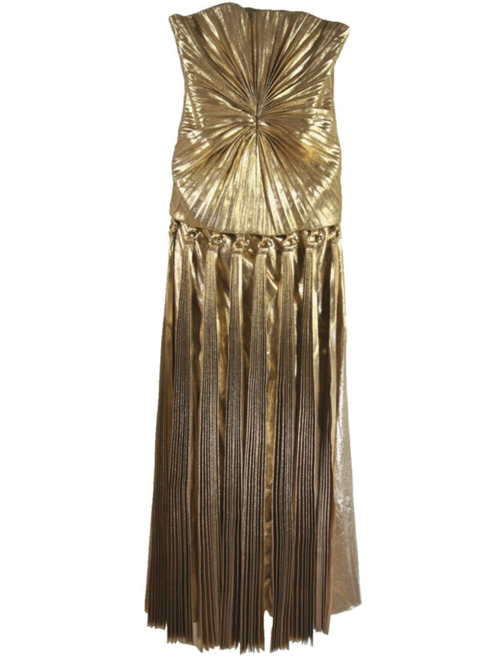 NEW, Acler Fintry Metallic Strapless Dress in Gold Sz 4 #MD2141 - Picture 4 of 9